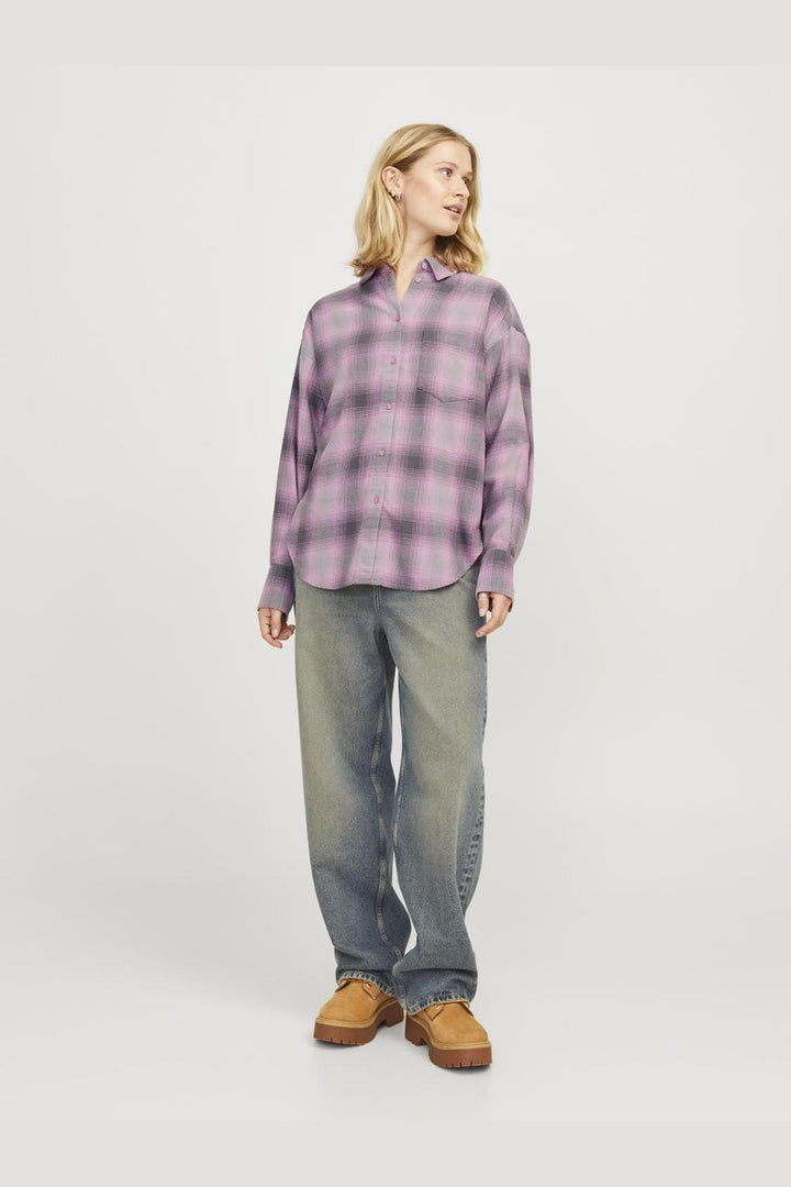 Jjxx - Jxjamie Flannel Ls Shirt - 4650944 Moonlite Mauve Check