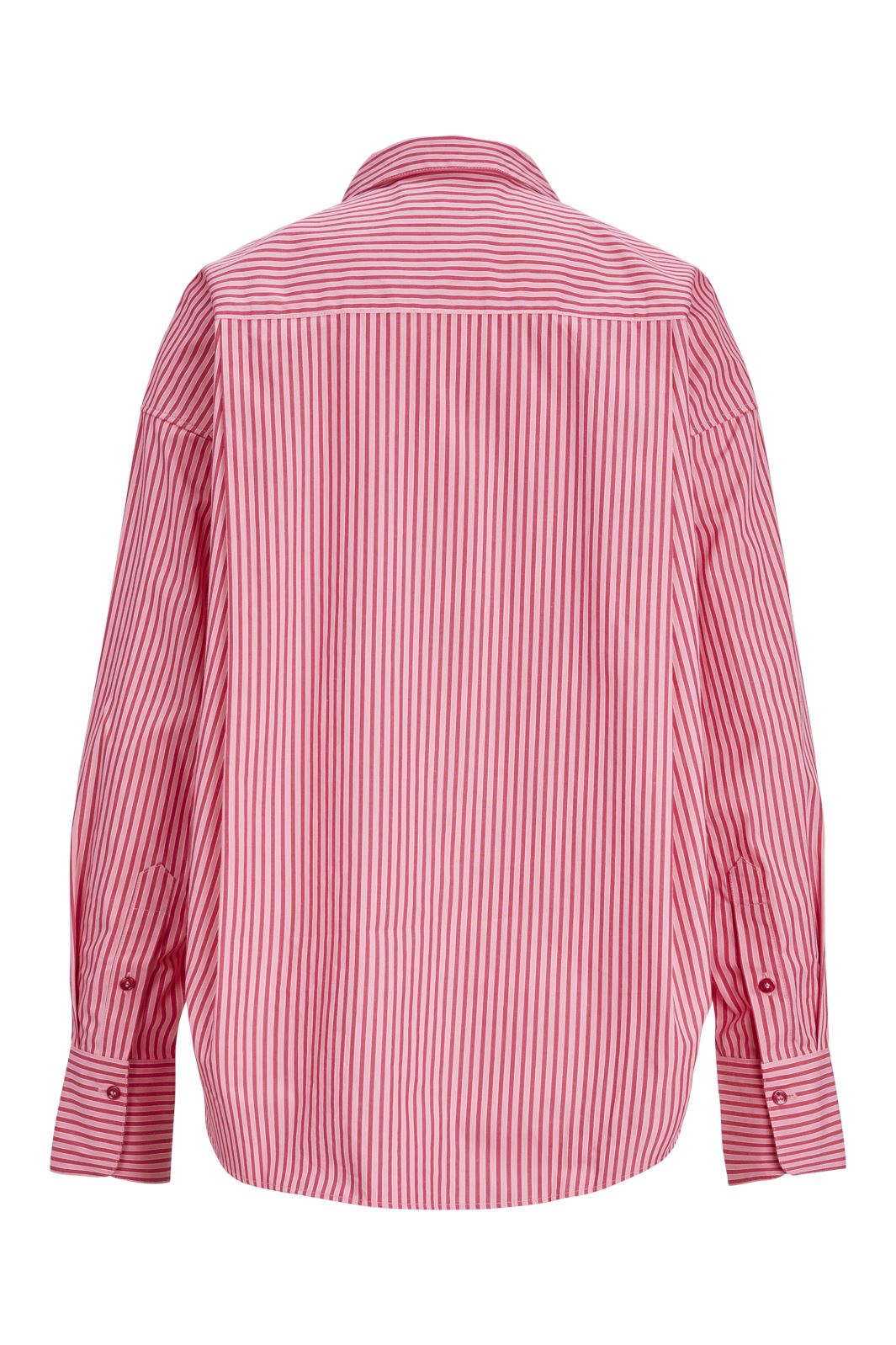 Jjxx - Jxjamie Ls Relaxed Poplin Shirt - 4235856 Cerise Stripe