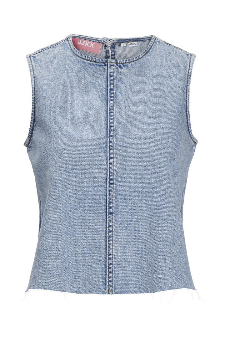 Jjxx - Jxmaggie Cut Off Denim Top - 4650241 Light Blue Denim