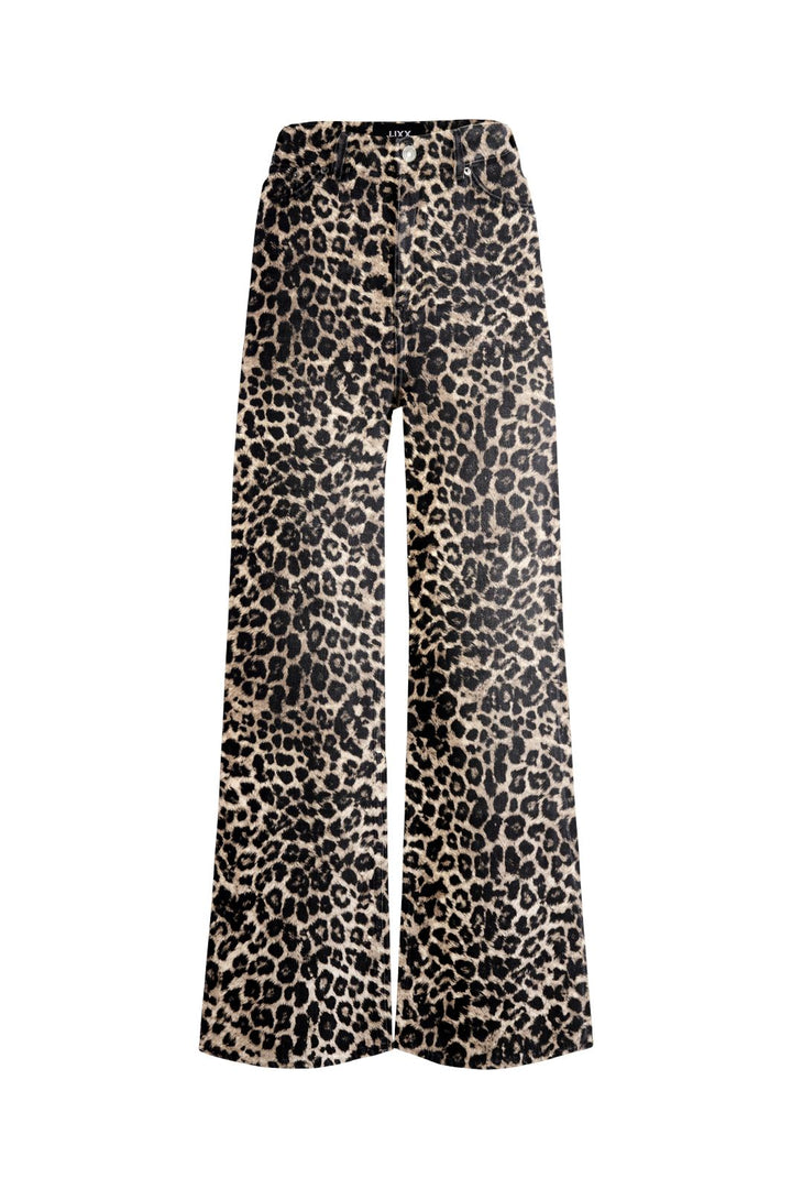 Jjxx - Jxsarah Tokyo Leo Wide Pant - 4702530 Cornstalk Leopard