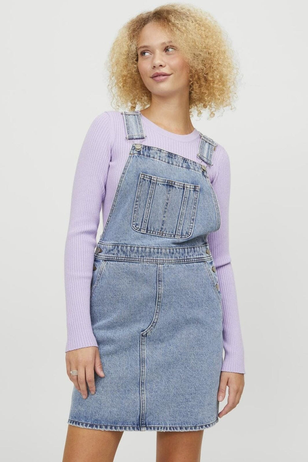 Jjxx - Jxtessa Overall Dress - 4397299 Medium Blue Denim Kjoler 