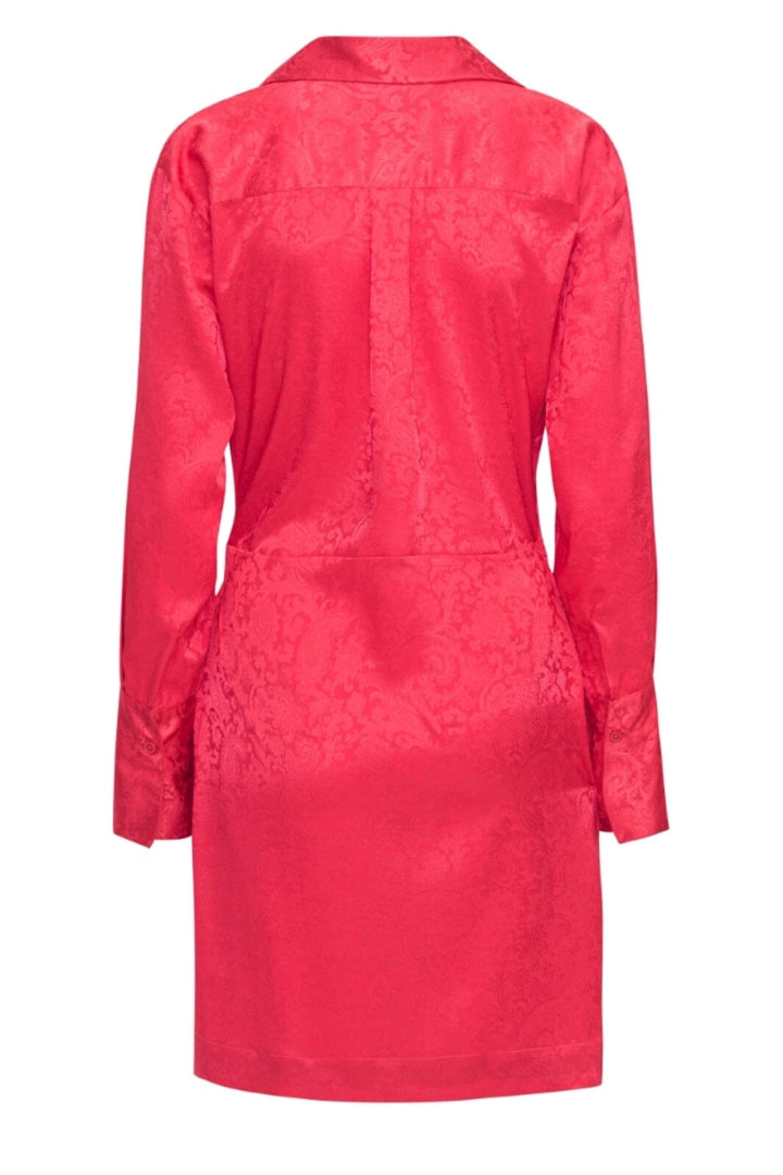 Karmamia - Ivy Wrap Dress - Cerise Paisley Jacquard Kjoler 