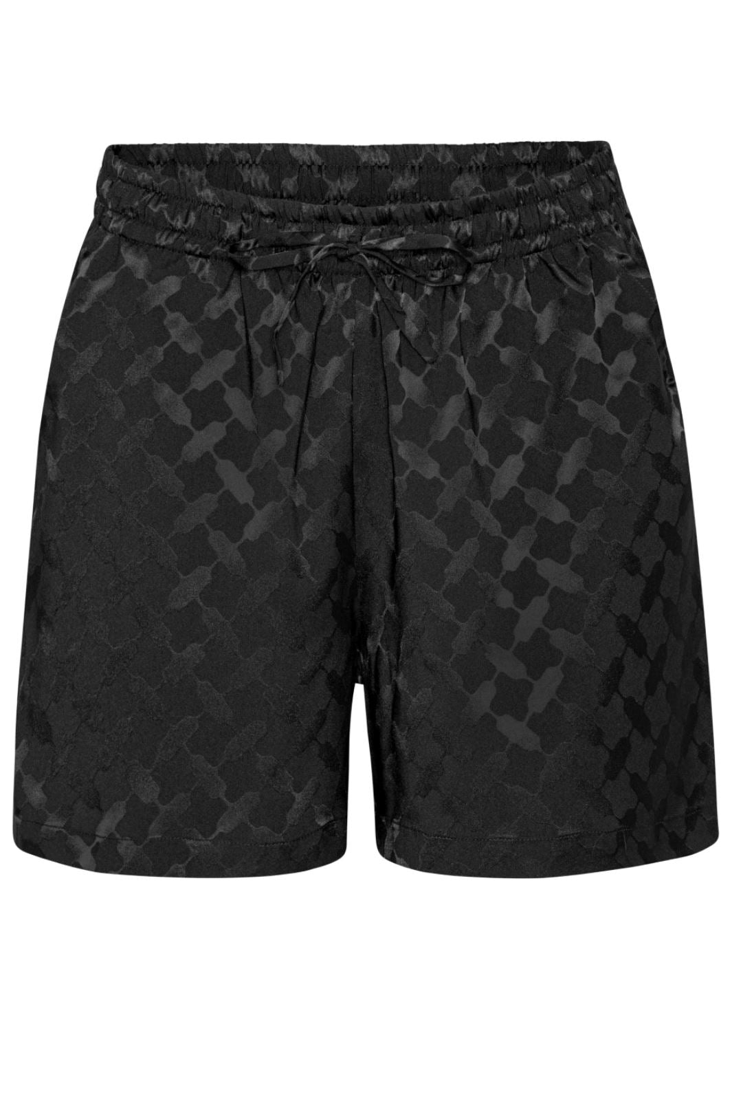 Karmamia - Jude Shorts - Black Keffiyeh Jacquard Shorts 