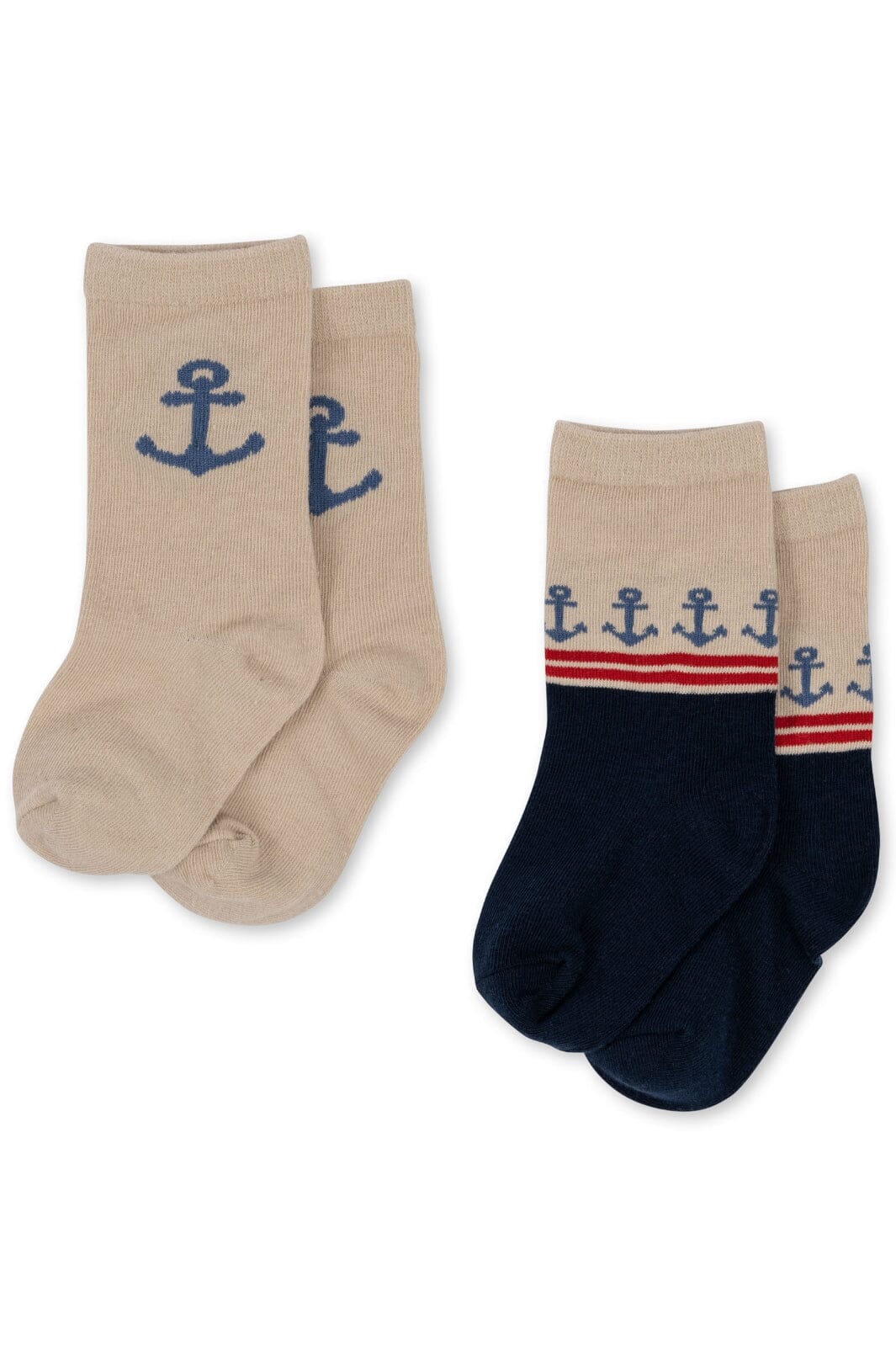 Konges Sløjd - 2 Pack Ancher Jacquard Socks - Ancher Strømper 