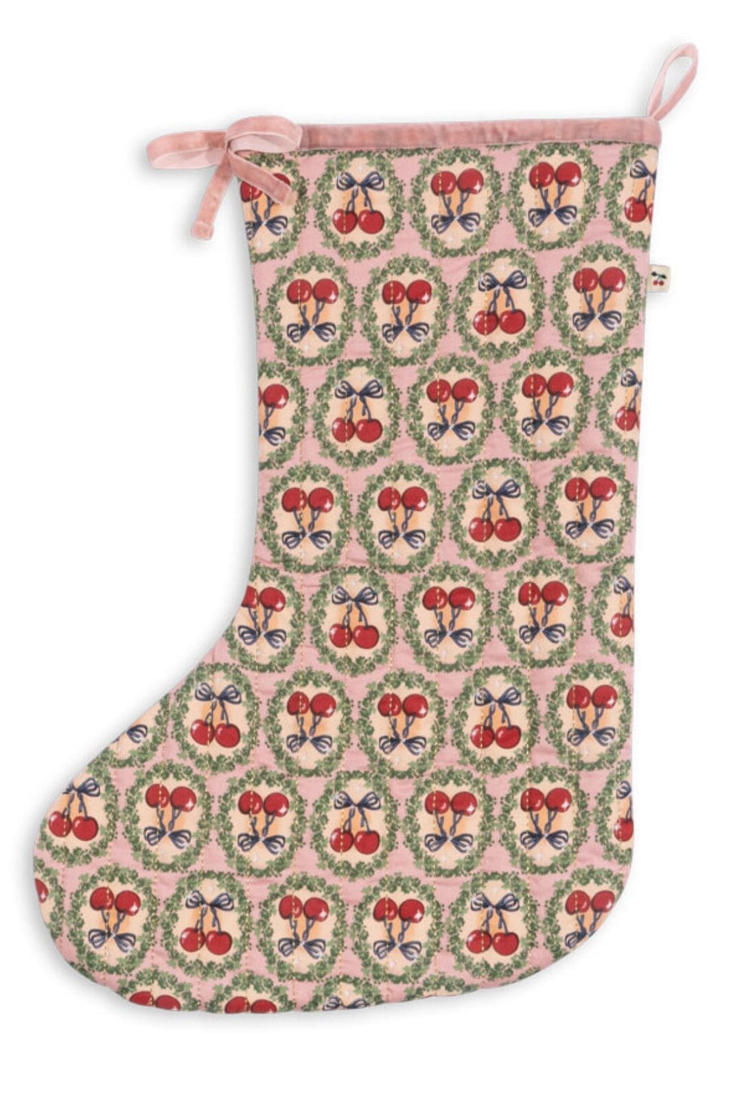 Konges Sløjd - Christmas Stocking - Cherry Bow Jul 