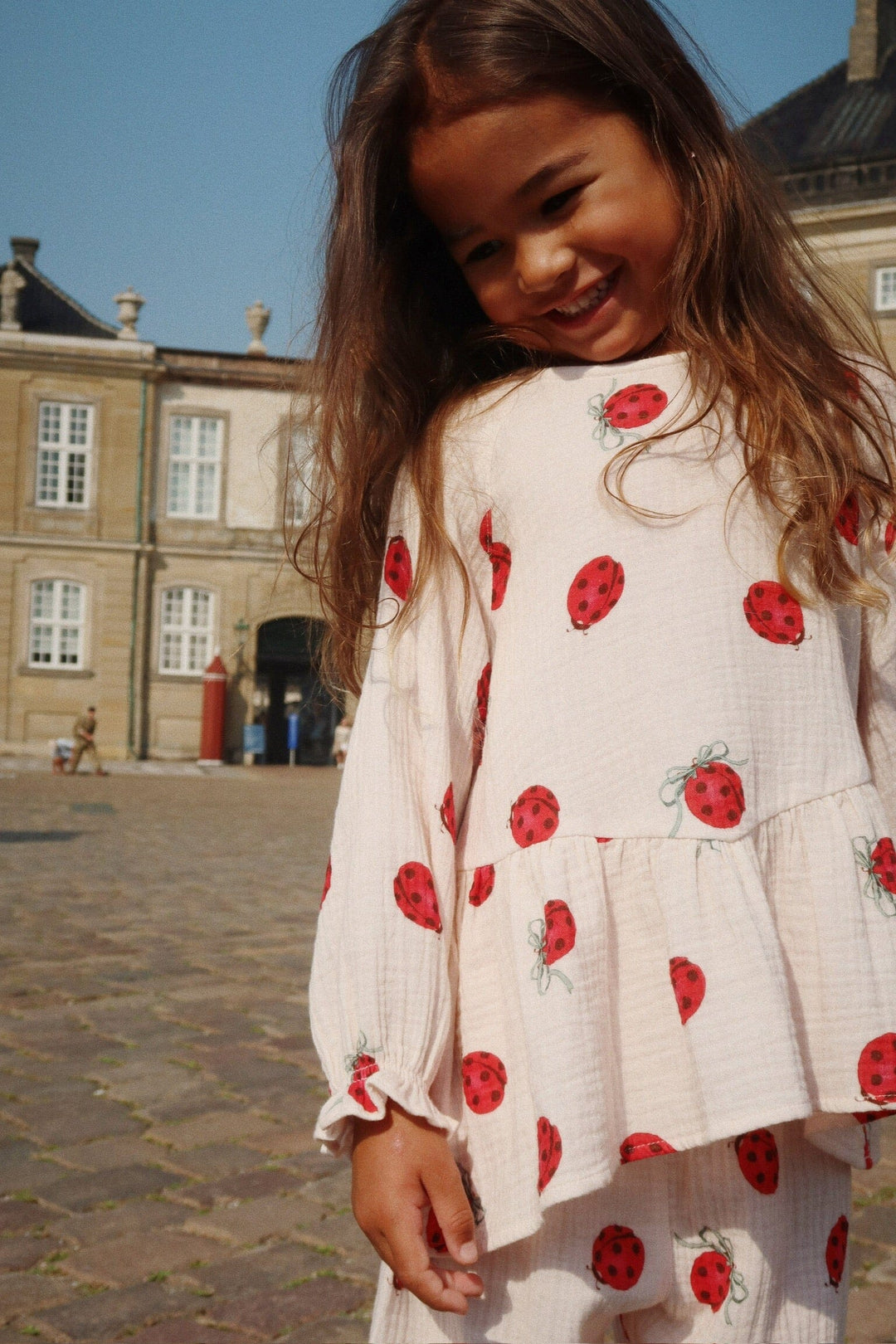 Konges Sløjd - Coco Ladybug Blouse Gots Ks102212 - Ladybug Bow Bluser 