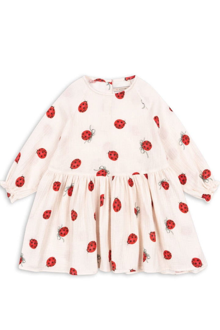 Konges Sløjd - Coco Ladybug Dress Gots Ks102213 - Ladybug Bow Kjoler 