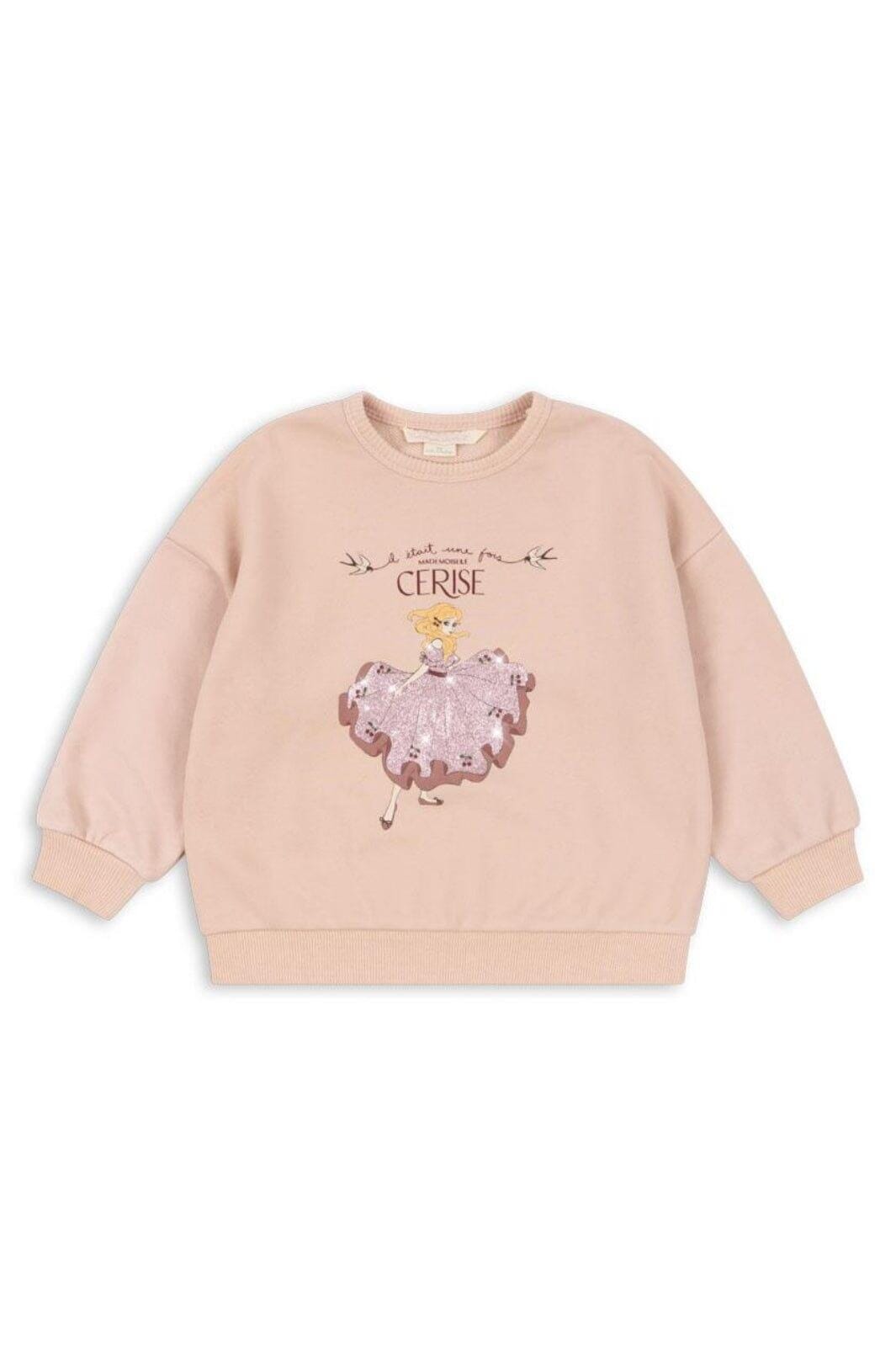 Konges Sløjd - Lou Glitter Sweatshirt Ocs - Cameo Rose Sweatshirts 