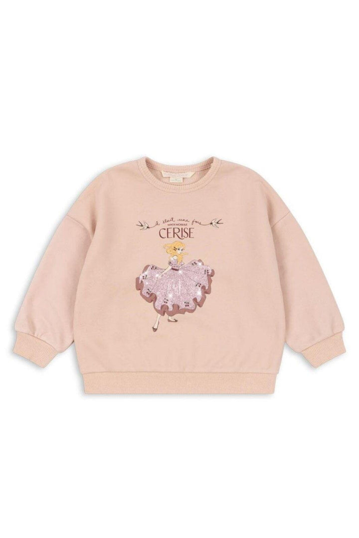 Konges Sløjd - Lou Glitter Sweatshirt Ocs - Cameo Rose Sweatshirts 