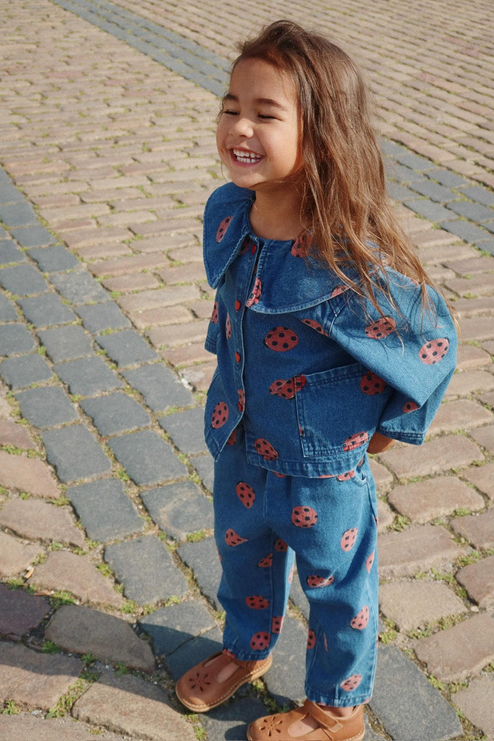 Konges Sløjd - Magot Ladybug Denim Shirt Gots Ks102215 - Ladybug Bluser 