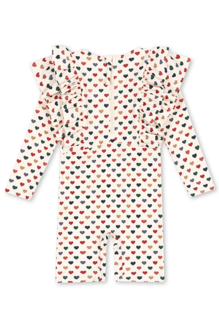 Konges Sløjd - Manuca Frill Onesie Grs Ks102511 - Coeur Coloré