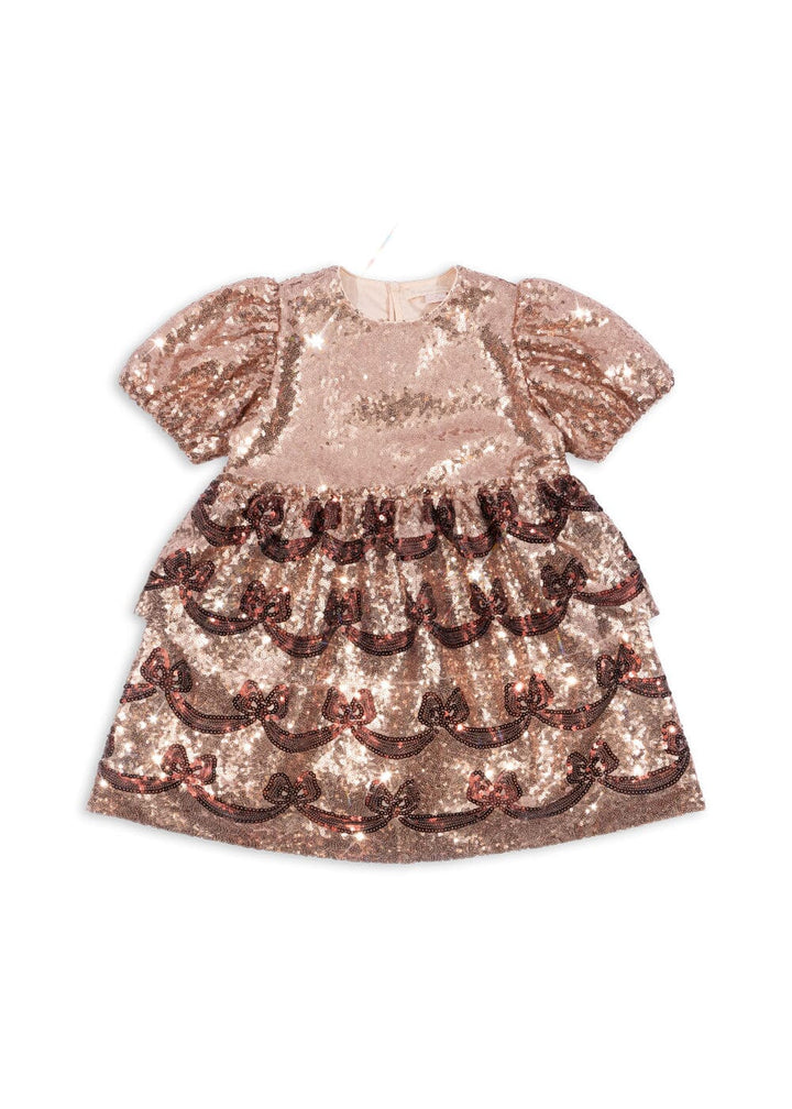 Konges Sløjd - Starla Bow Wow Dressks102116 - Gold Blush Kjoler 