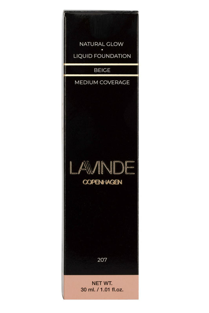 Lavinde Copenhagen - Natural Glow Liquid Foundation Beige 207 - 30 ml Makeup 