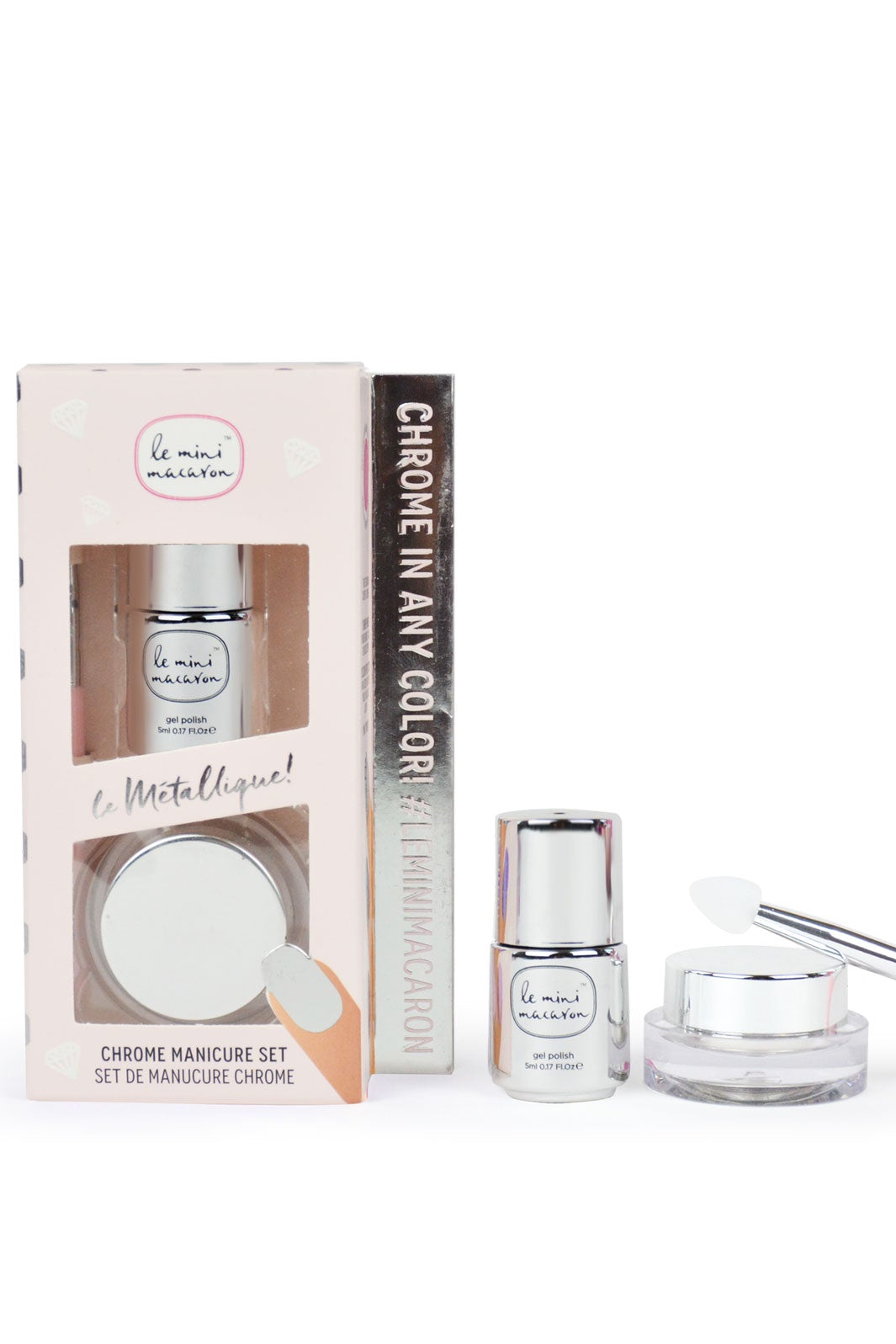 Le Mini Macaron - Chrome Manicure Set - Le Metallique Neglelak 