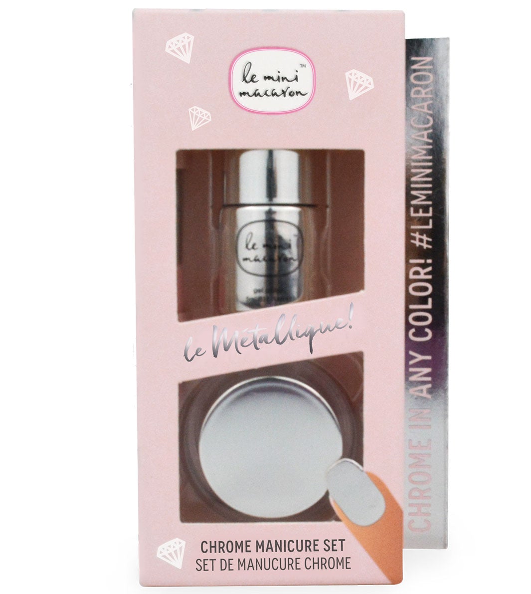 Le Mini Macaron - Chrome Manicure Set - Le Metallique Neglelak 