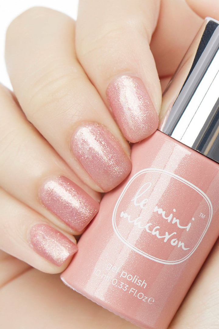 Le Mini Macaron - Gel Manicure Kit - Rose Gold Neglelak 