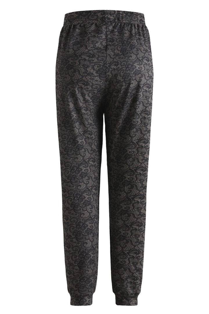 Liberte - Alma-Pants - Black Grey Lace Bukser 