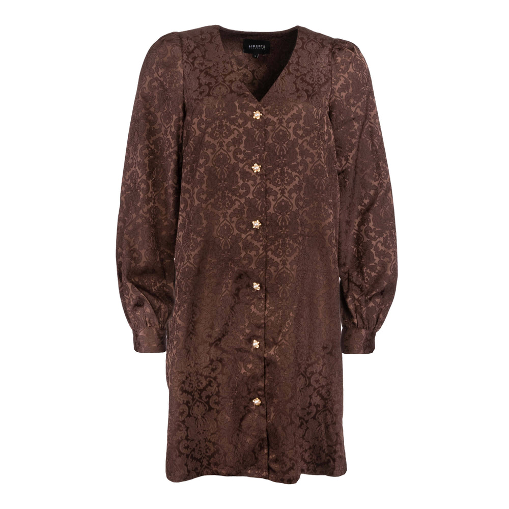 Liberte - Kaby-Ls-Dress - Dark Brown Kjoler 