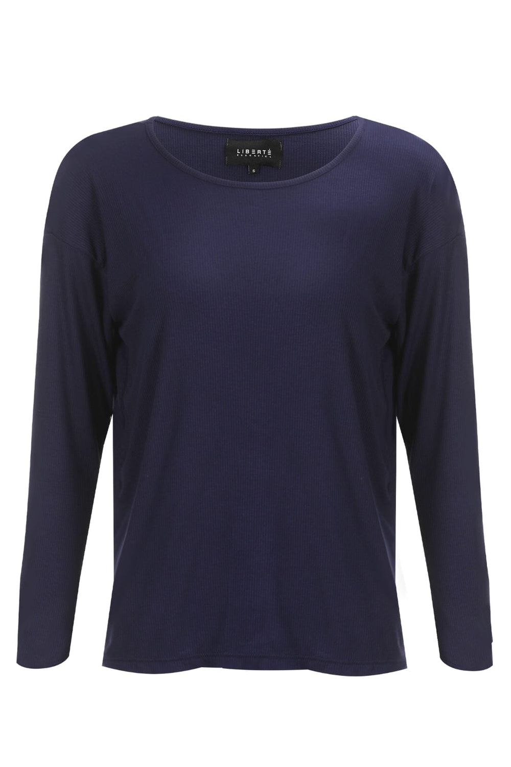 Liberte - Natalia-Ls-Boxy-Blouse - Navy Bluser 