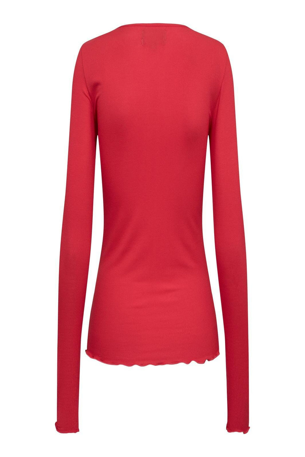 Liberte - Natalia Ls Round Neck Blouse - Hot Red Bluser 