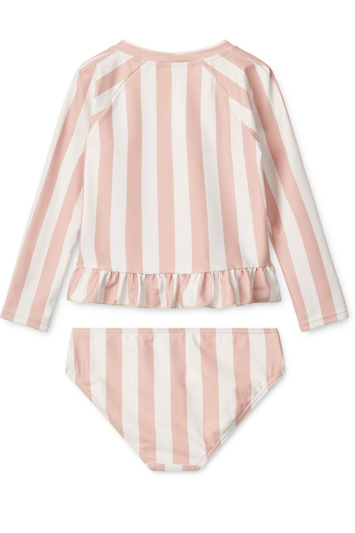 Liewood - Dagny Swim Set  - Y/D stripe Sorbet rose / Creme de la creme