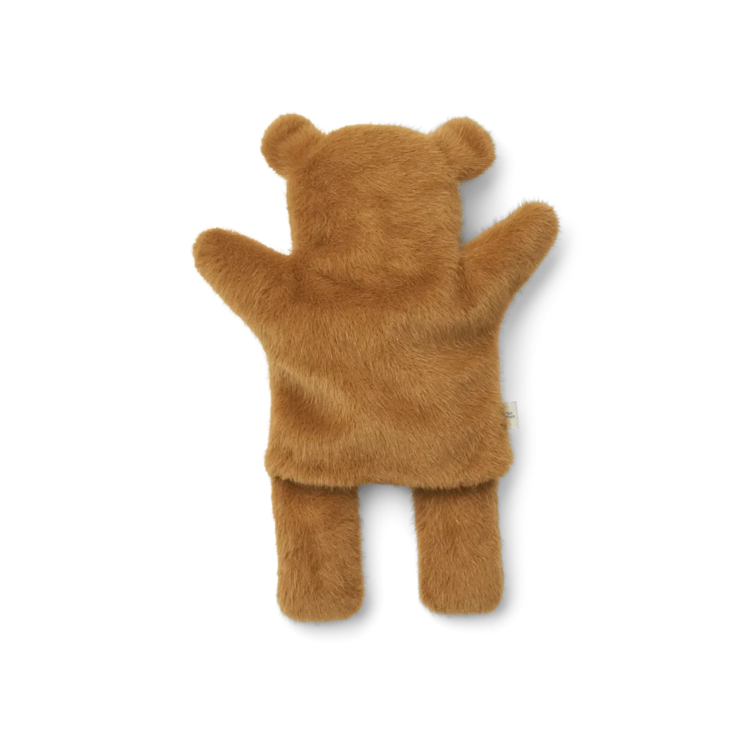 Liewood - Honor Bear Hand Puppet - Golden caramel Legetøj 