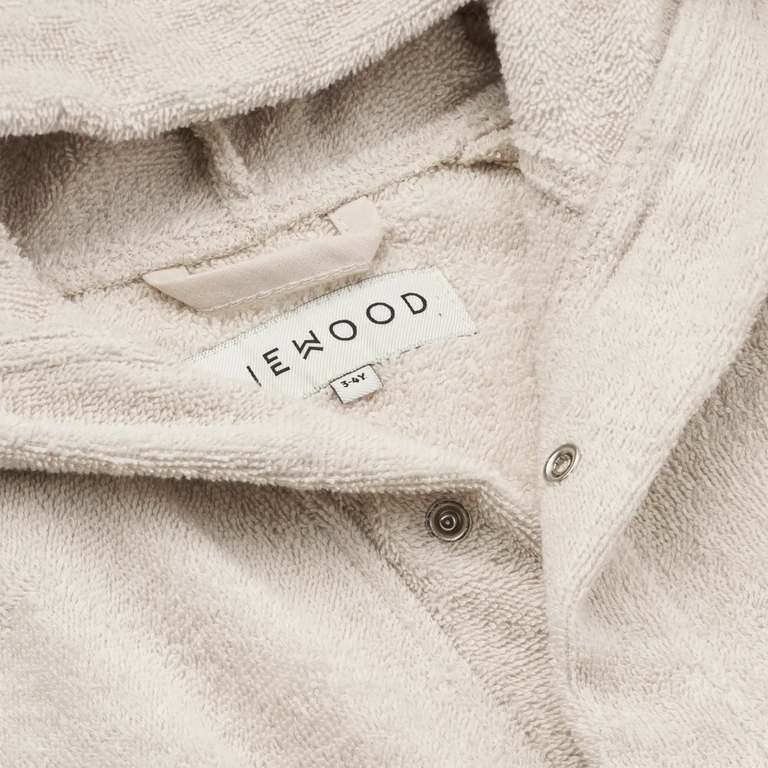 Liewood - Lily Elephant Bathrobe - Sandy Badekåber 