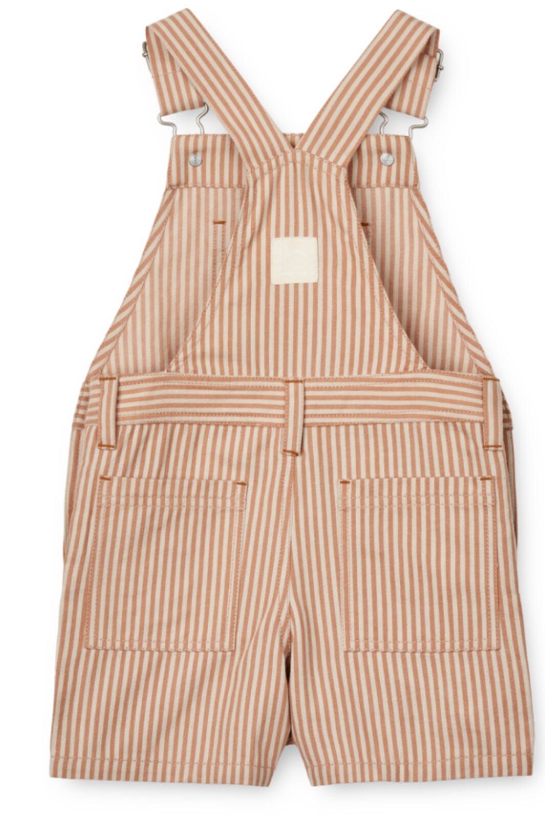 Liewood - Venedict Stripe Dungaree - Y/D Stripe Tuscany Rose/ Sandy Buksedragter 