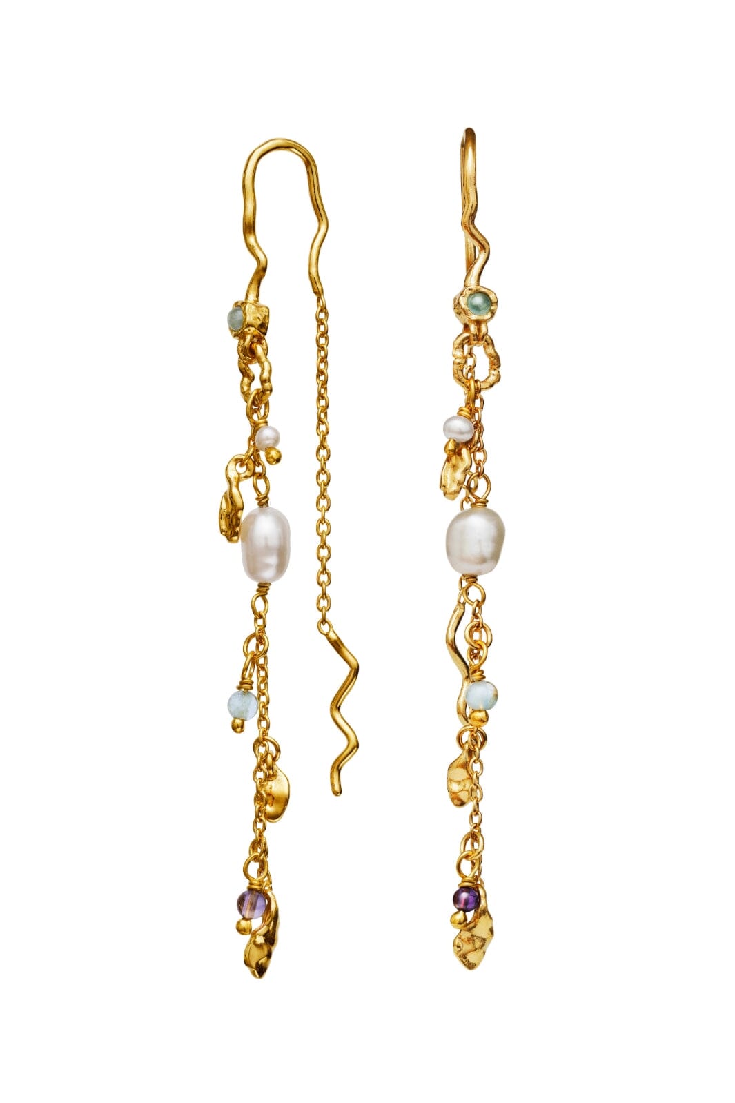 Maanesten - Poppy Earlines - Coated With 18k Gold.