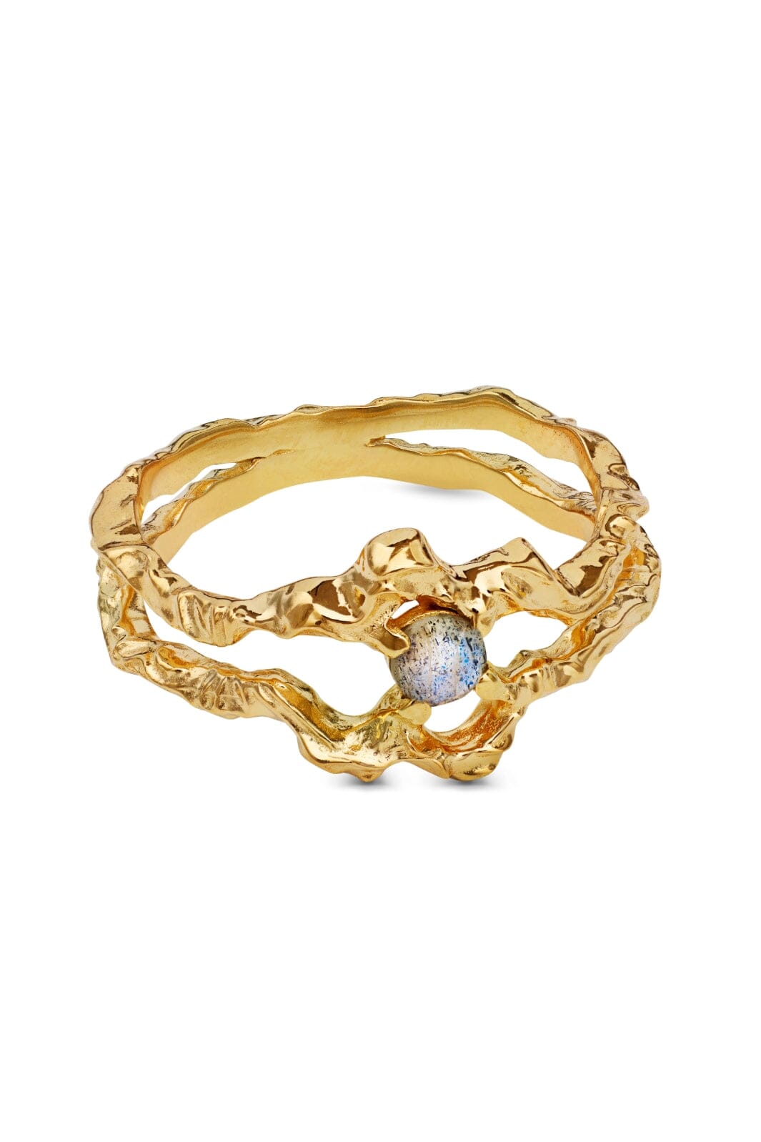 Maanesten - Shelly Ring - Coated With 18k Gold.