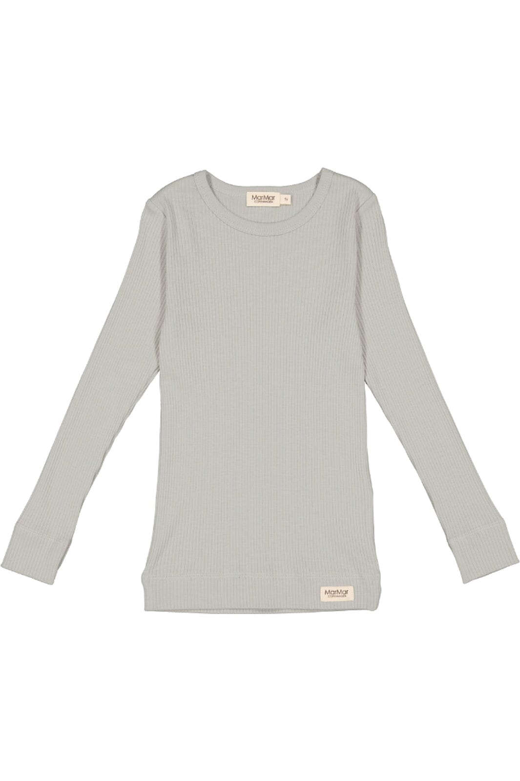 MarMar - Plain Tee LS - Chalk - 0515 - Modal Bluser 