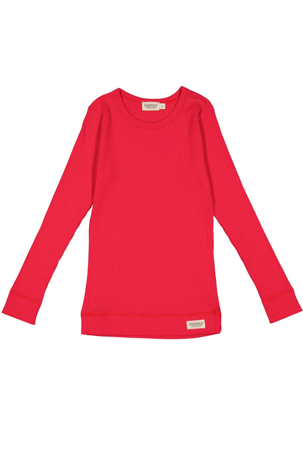 MarMar - Plain Tee LS - Red Currant - 3531 - Modal Bluser 