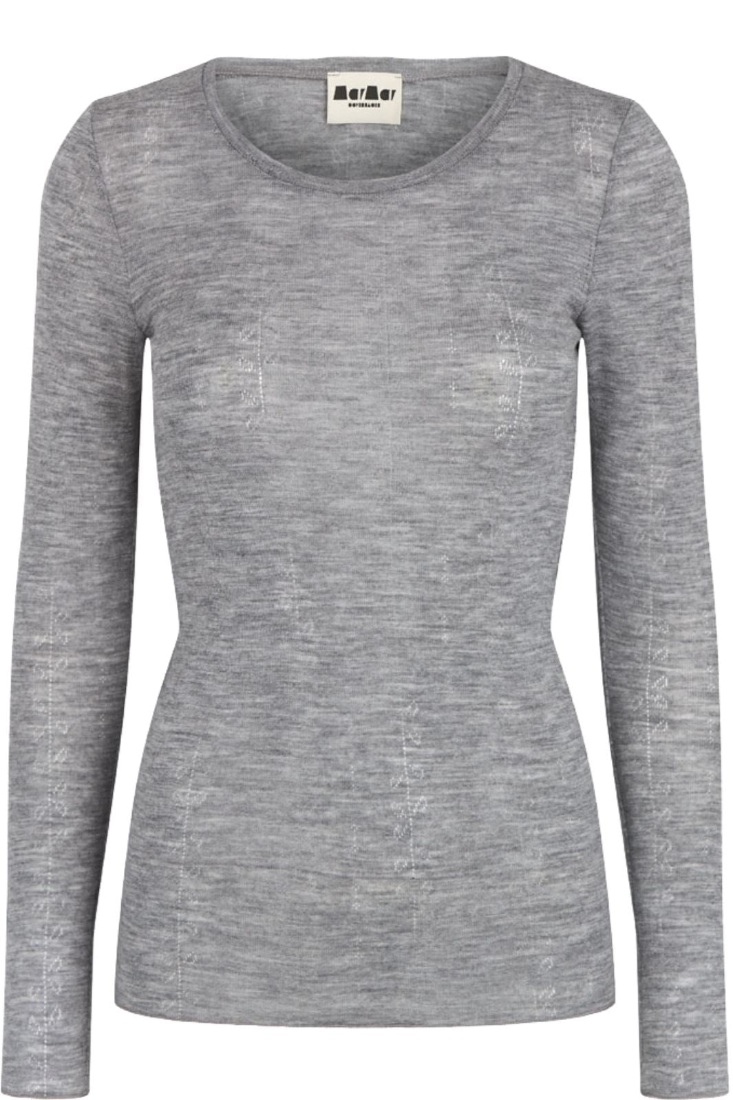 MarMar - Tamra W - Grey Melange 0602 T-shirts 