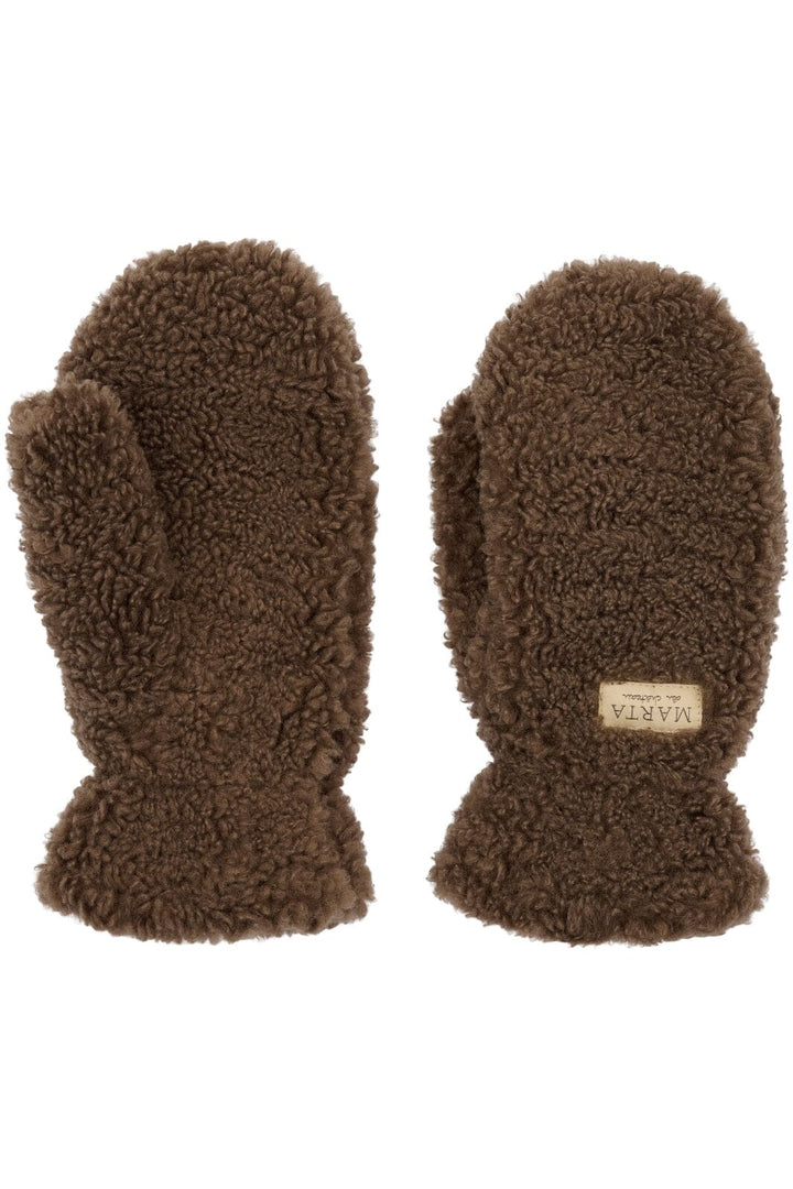 Marta Du Chateau - Marta Teddy Mitten 48744 - Dk Brown Handsker & Vanter 