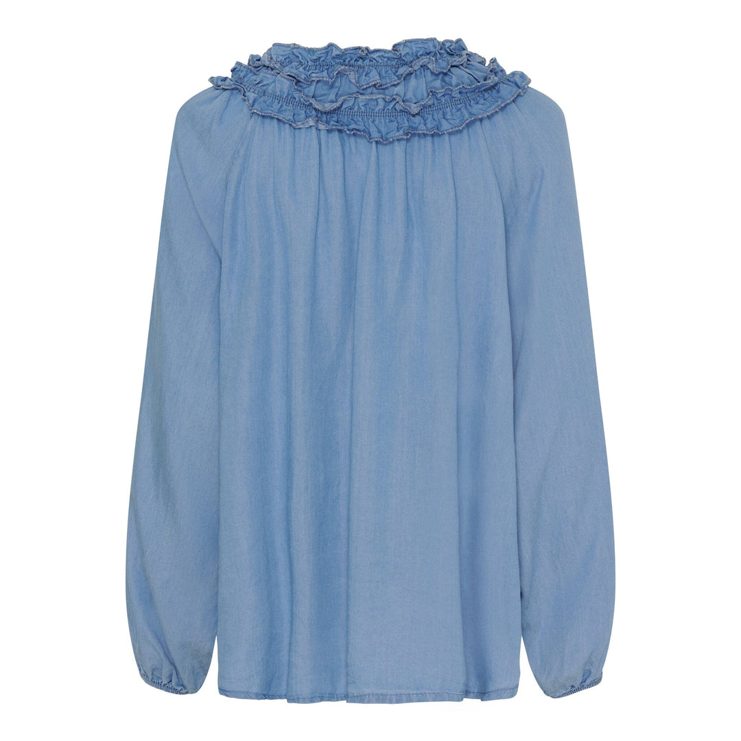 Marta Du Chateau - Mdcjulietta Blouise - Light Blue Bluser 