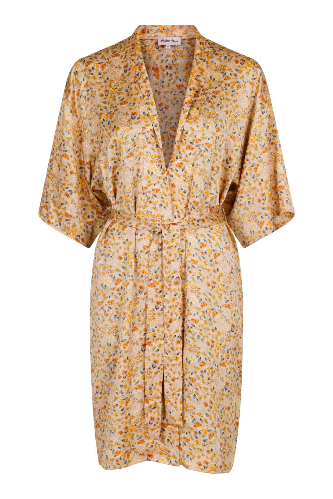 Mellow Moon - Flowery Kimono - Orange Kimono 