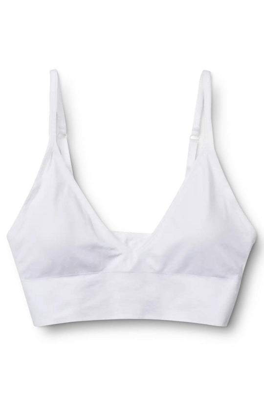 Molly&My Wardrobe - Luise Bra Top Narrow Strap W. Padding
 - White