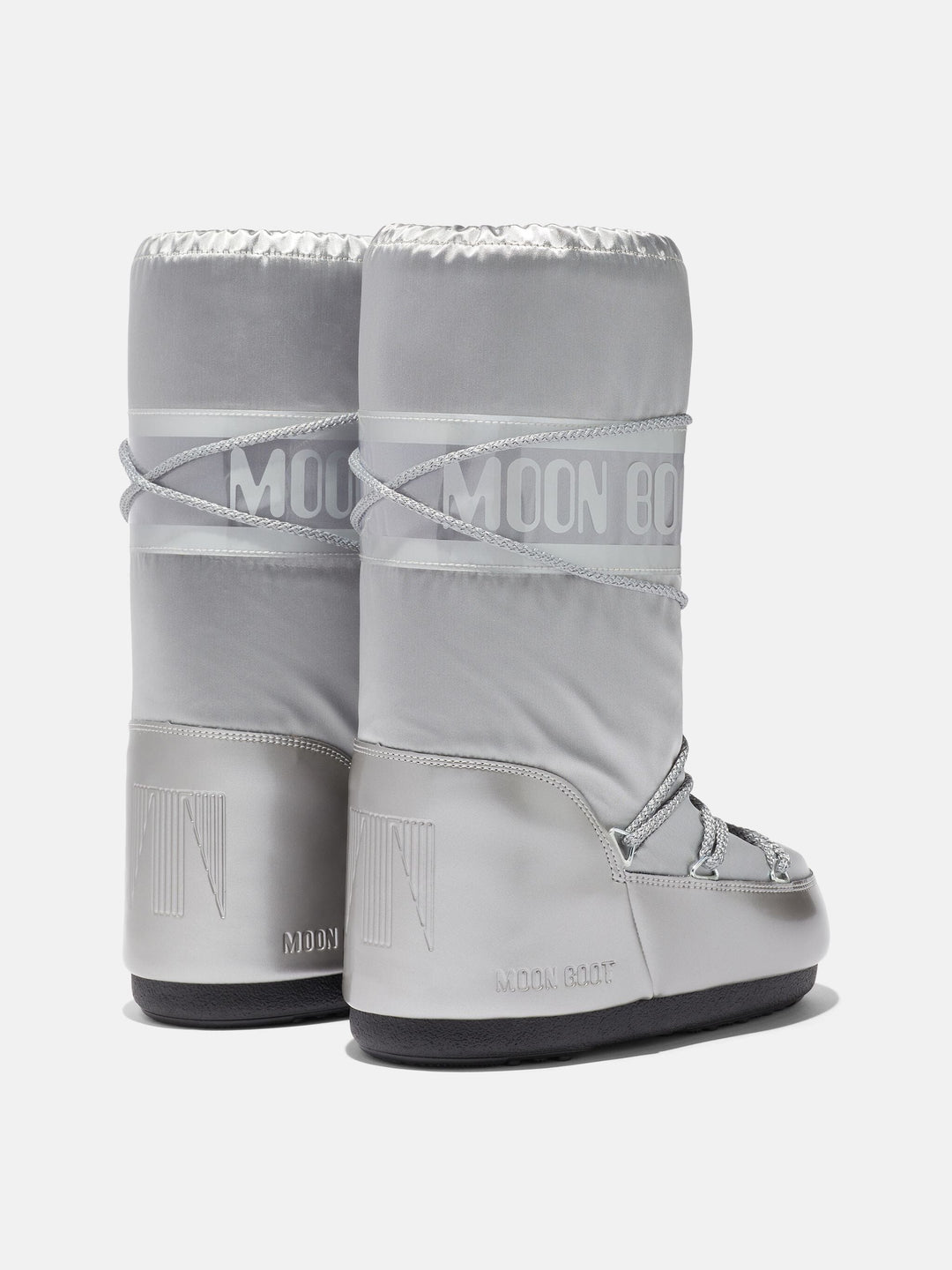 Moon Boot - Mb Icon Glance - H001 Silver Satin Støvler 