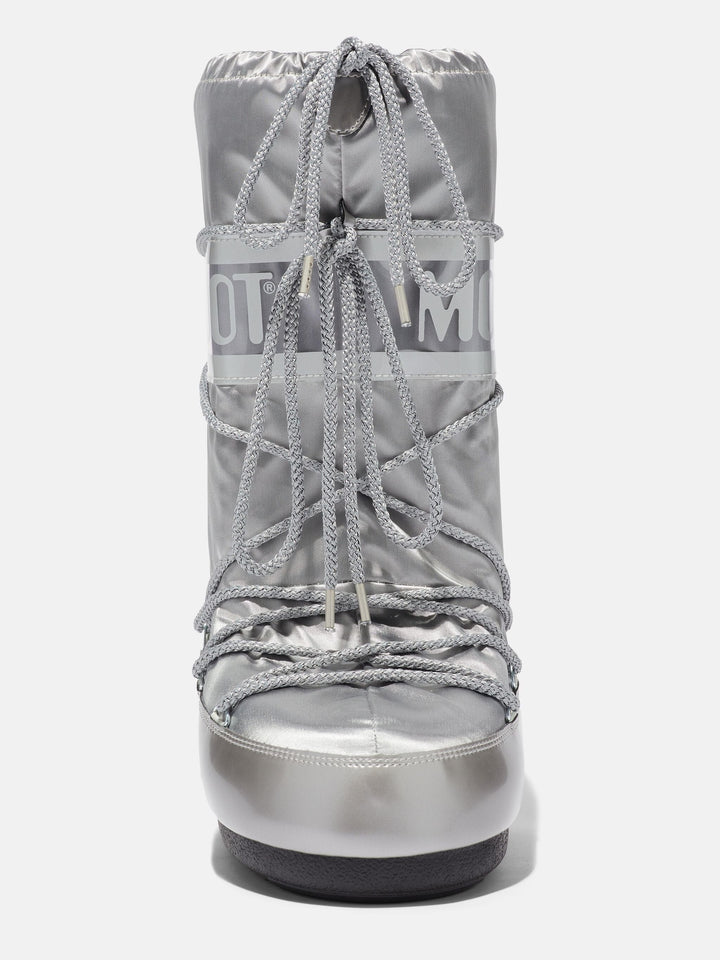 Moon Boot - Mb Icon Glance - H001 Silver Satin Støvler 