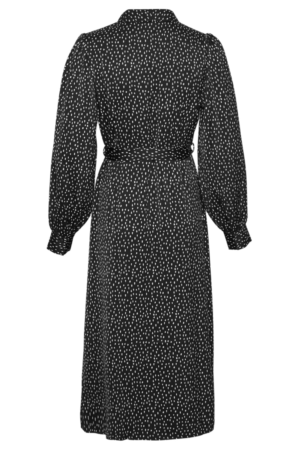 Moss Copenhagen - Mschhanalisa Myrina Wrap Dress - Black Dot Kjoler 