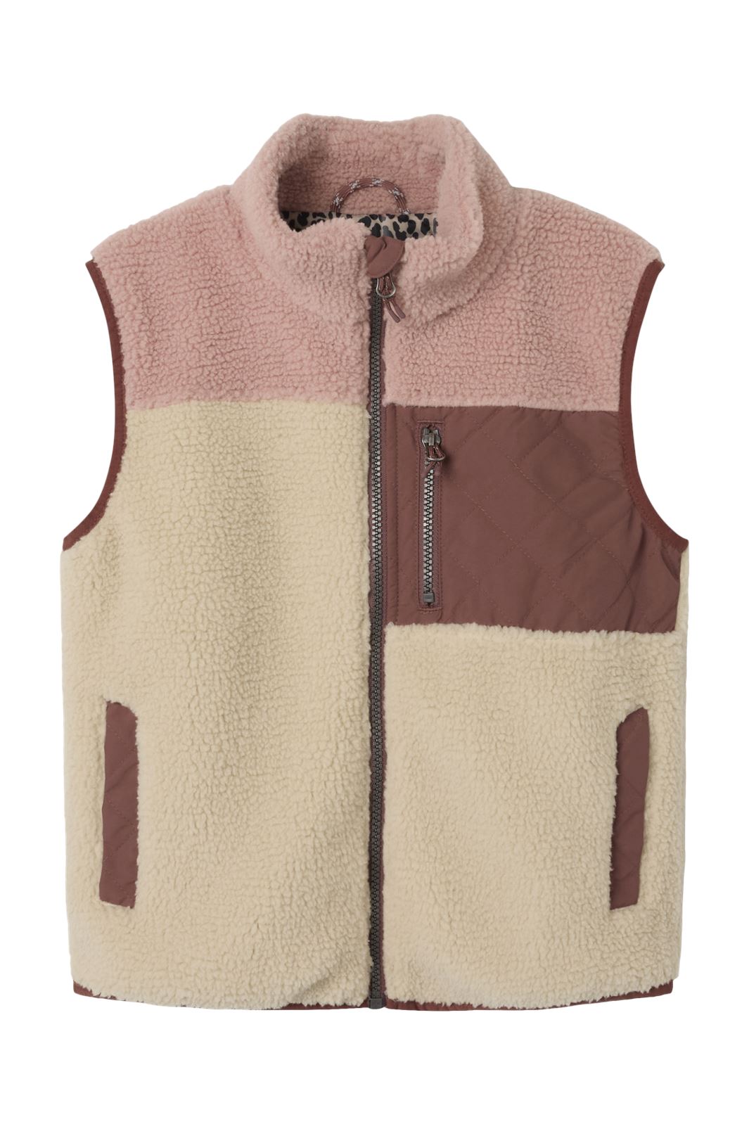 Name It - Nkfmonica Teddy Vest - 4661977 Fog