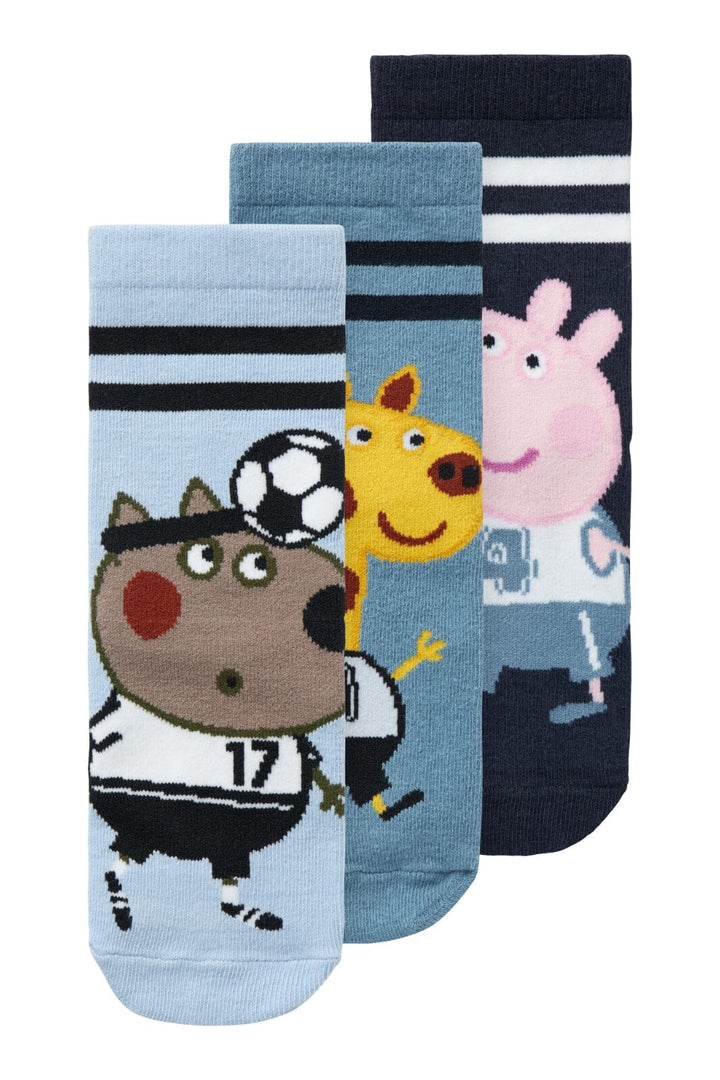 Name It - Nmmmarcelo Peppa Socks - 4627995 Dark Sapphire 3P 1Xdark Sapp+1Xchambray B+1Xprovinvial B