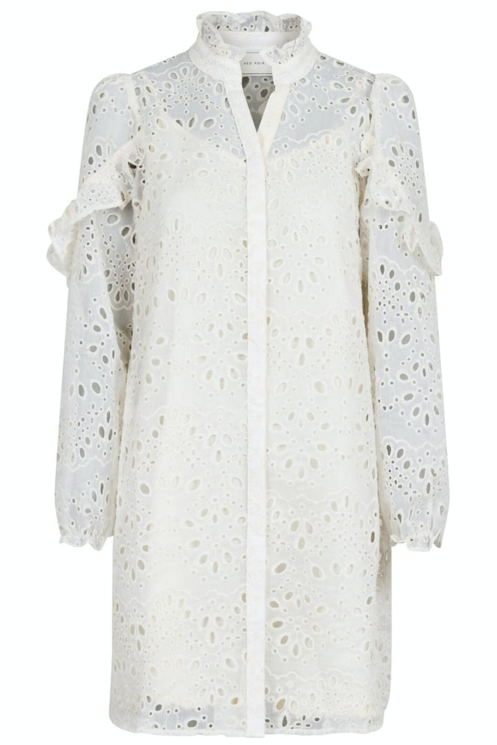 Neo Noir - Abby Embroidery Dress - Ivory Kjoler 