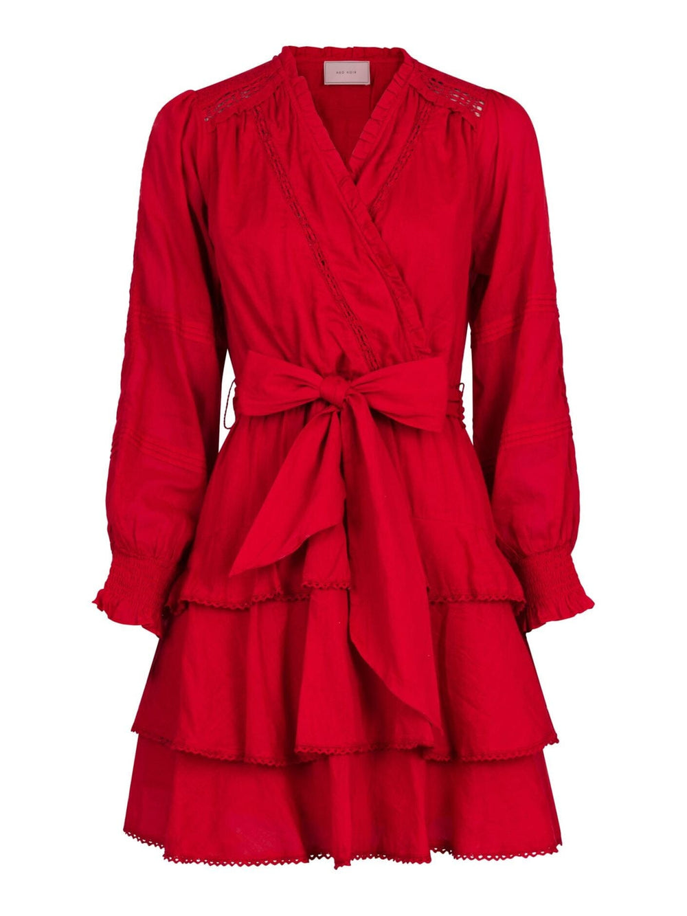 Neo Noir - Ada S Voile Dress - Red Kjoler 