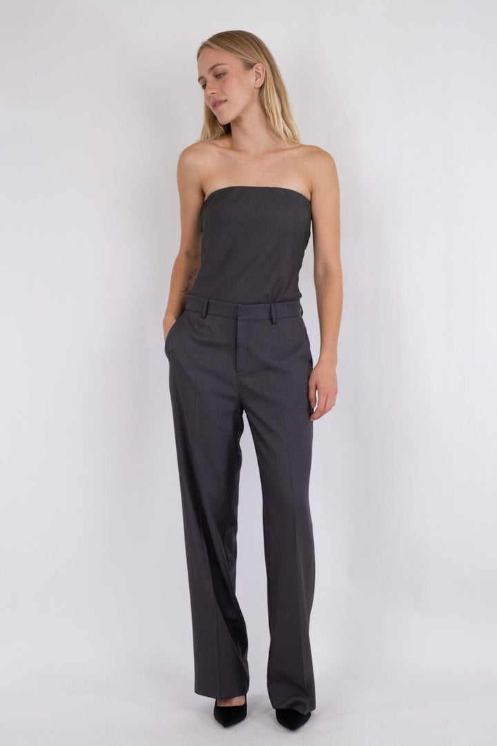 Neo Noir - Alice Melange Pants - Dark Grey Bukser 