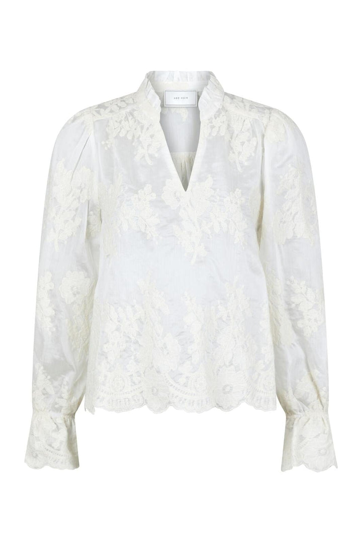 Neo Noir - Amara Big Embroidery Blouse - Off White