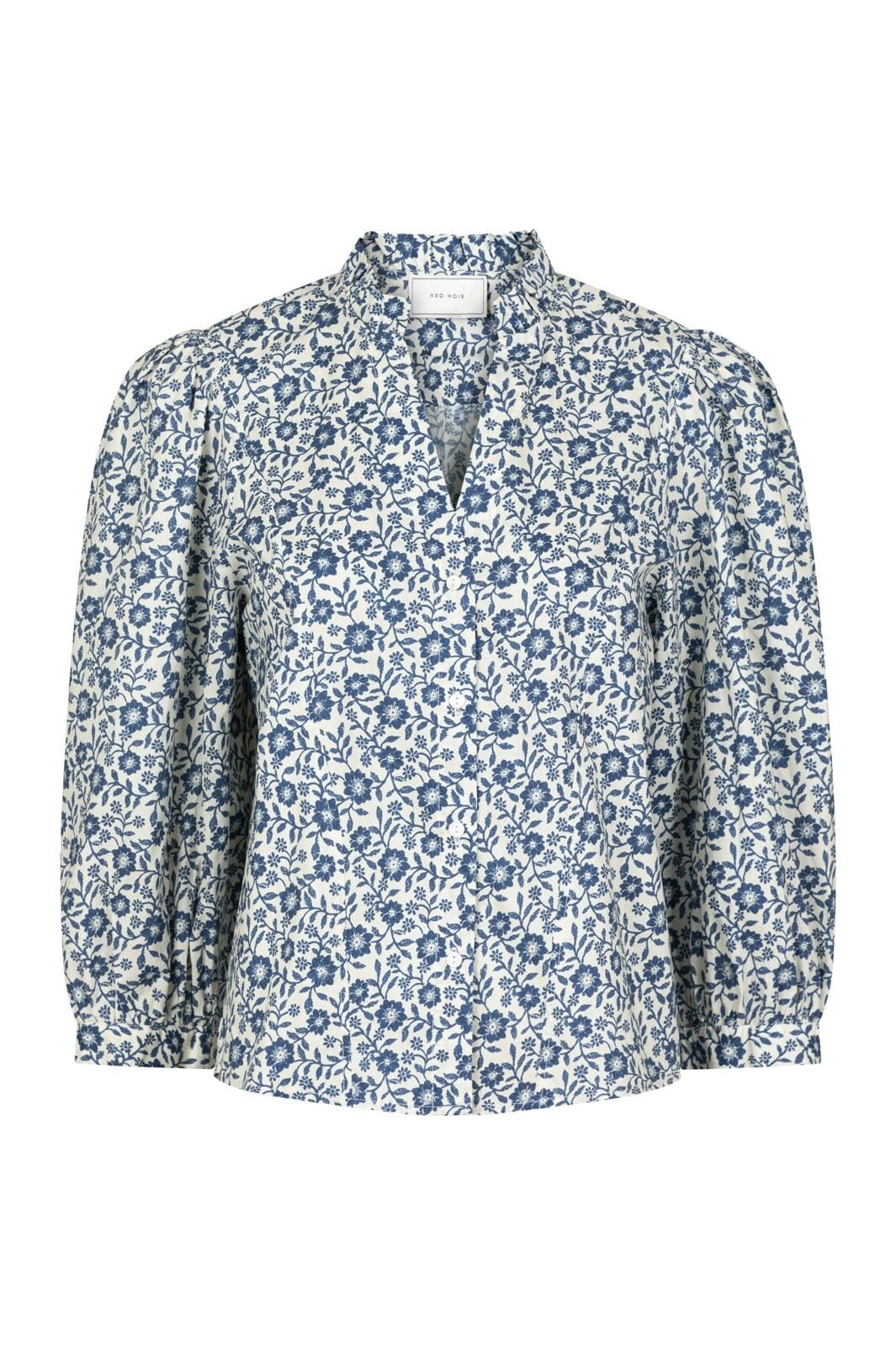 Neo Noir - Balza Floral Blouse - Blue