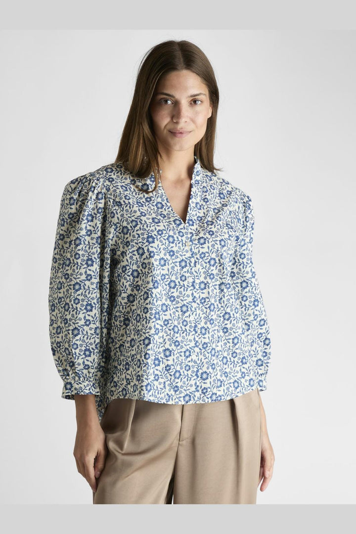 Neo Noir - Balza Floral Blouse - Blue