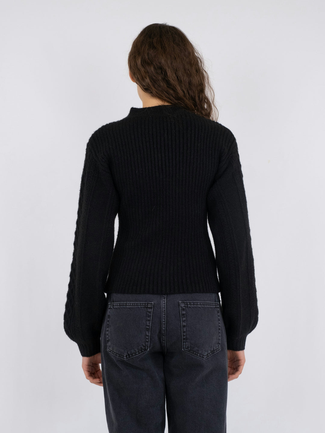 Neo Noir - Bonita Bolero Knit Blouse - Black