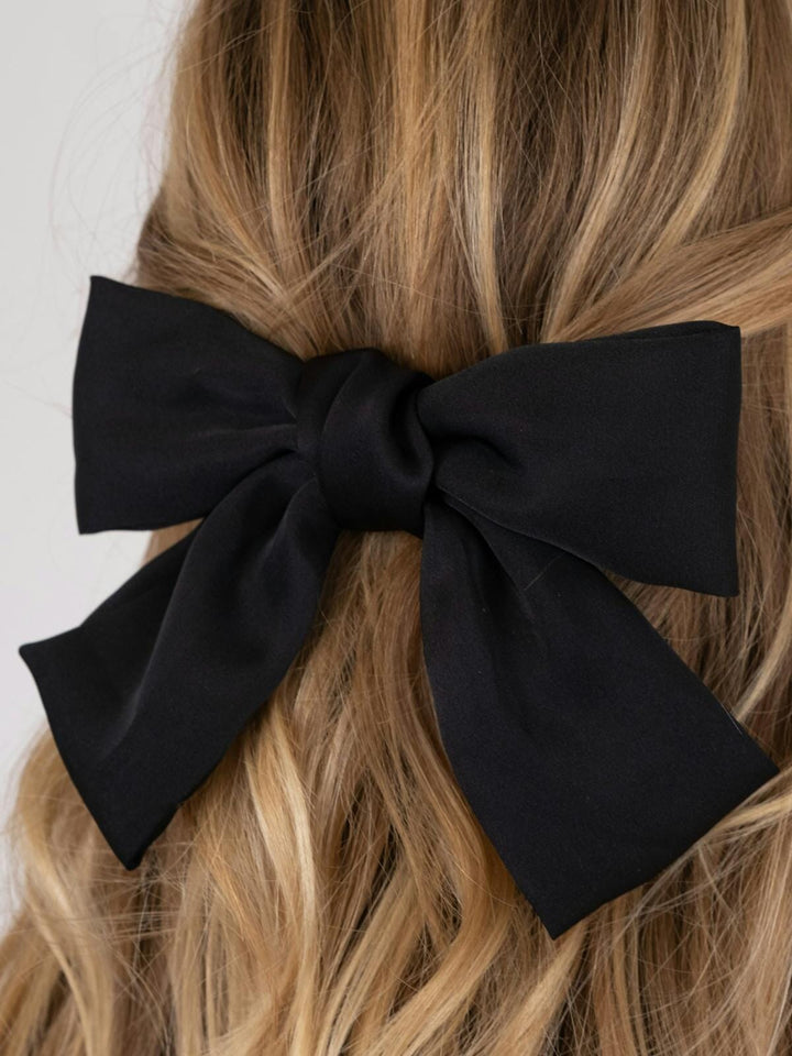 Neo Noir - Bow Hair Clip - Black Hårspænder 